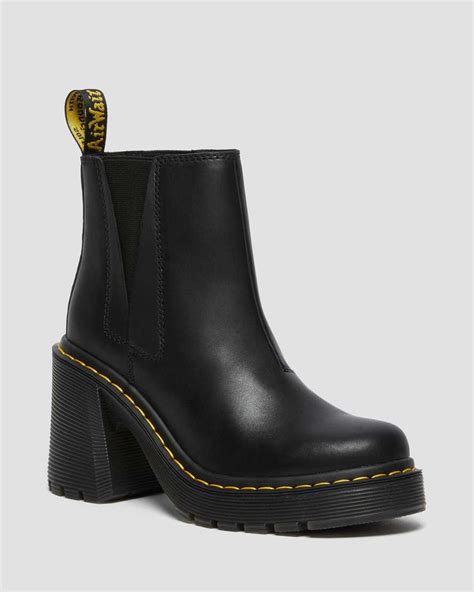 doc martens high heel shoes|doc martens heeled chelsea boots.